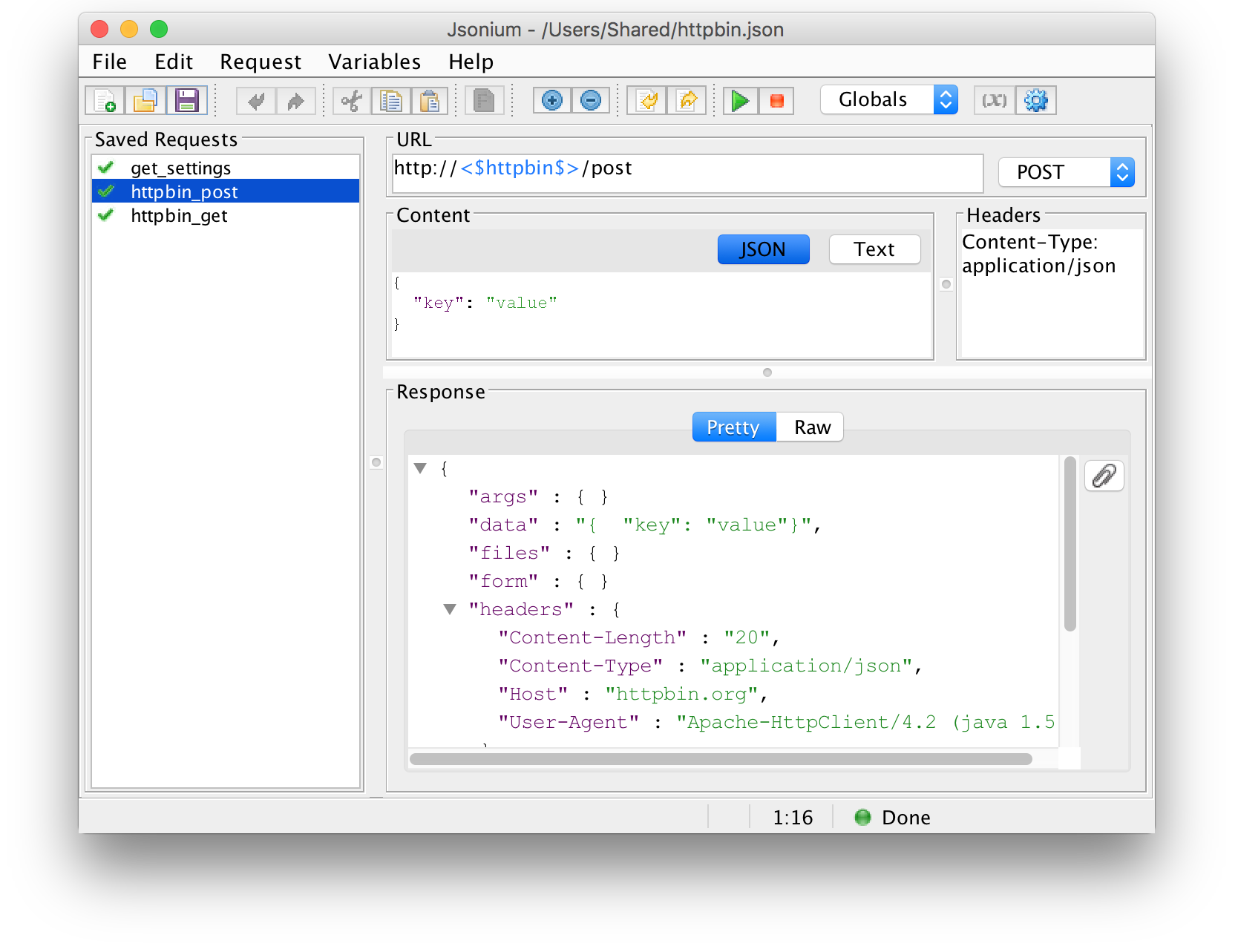 Jsonium App